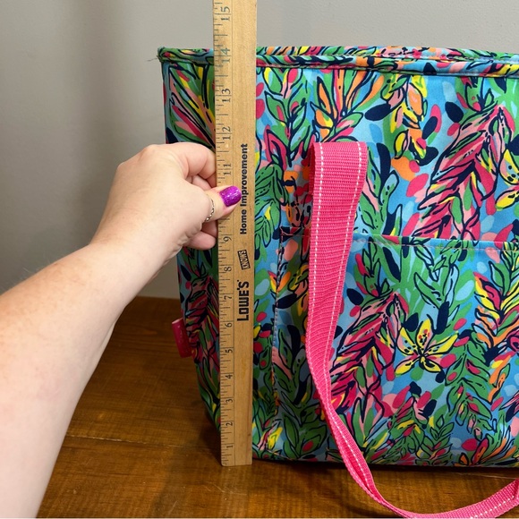 Lilly Pulitzer insulated market shopper, tote bag in bringing mermaid back print - Picture 7 of 10
